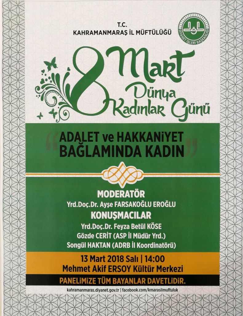 Dünya Kadınlar Günü Paneli’ndeyiz