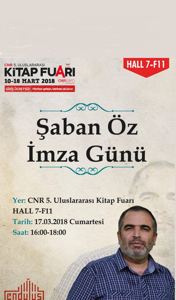 CNR’da Şaban Öz imza günü