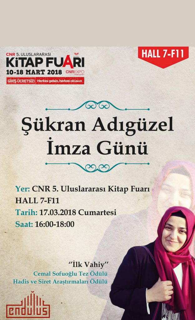Ödüllü yazarımız Şükran Adıgüzel CNR Kitap Fuarı’nda