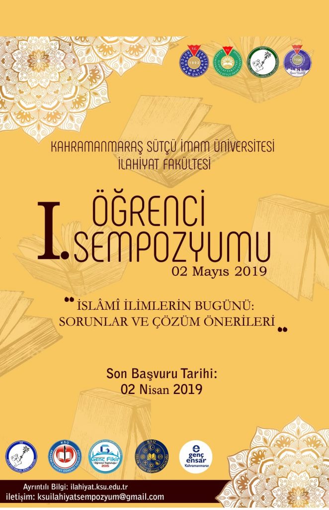 SAMER-KSÜ İlahiyat Fakültesi işbirliğiyle I. Öğrenci Sempozyumu düzenleniyor